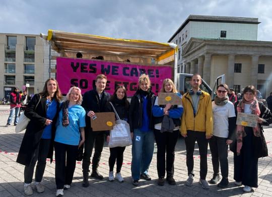 Mitglieder des DBfK Nordost beim Walk of Care in Berlin.