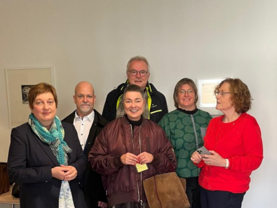 Im Landtag von Sachsen-Anhalt (v.l.): Prof. Gabriele Meyer (Institut für Pflegewissenschaft der Universität Halle), Steffen Brodowski (Deutschen Gesellschaft für Fachkrankenpflege und Funktionsdienste), Christiane Lehmacher-Dubberke (Geschäftsführerin DBfK Südost), Kai Boeddinghaus (Bundesverband für freie Kammern), Evelin Krolopp (Referentin Sachsen, Sachsen-Anhalt und Thüringen DBfK Südost), Dr. Heide Richter-Airijoki (MdL SPD).