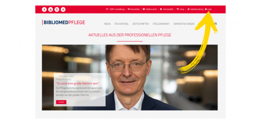 Anleitung Login