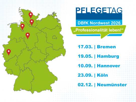 Pflegetage des DBfK Nordwest: Alle Termine stehen jetzt fest!