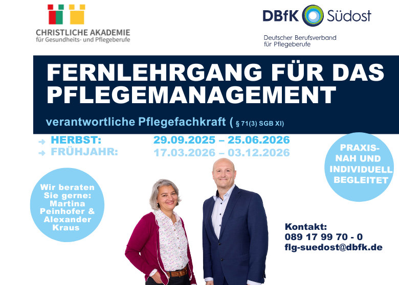 Ab März: Weiterbildung zur Pflegedienstleitung in Halle