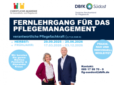 Ab März: Weiterbildung zur Pflegedienstleitung in Halle