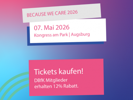 7. Mai: Pflege- und Gesundheitskongress „Because we care“ in Augsburg