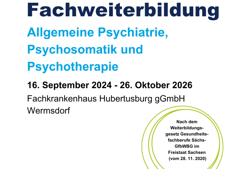 Die Fachweiterbildung Psychiatrie 2024 beginnt im September