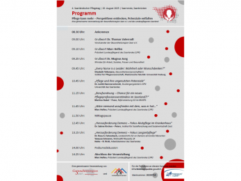 Jetzt noch anmelden: 4. Saarländischer Pflegetag 