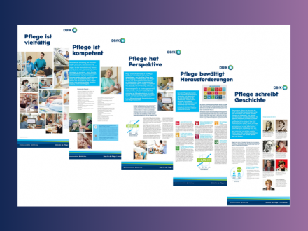 8-teilige Posterreihe "Pflege - Bilder - Perspektiven: Berufe mit Menschen"